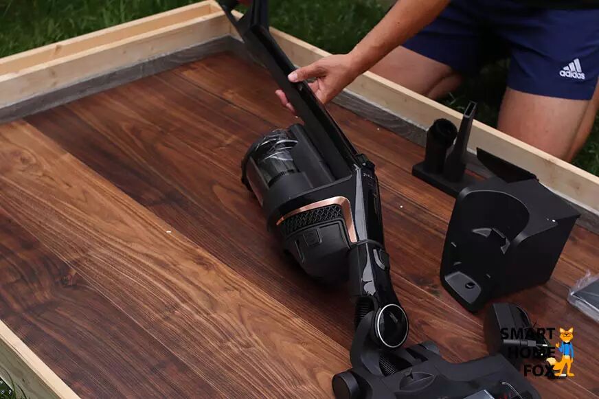 The Miele HX1 Comfort is being reassembled.